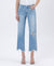 High Rise Distressed Crop Slim Wide Denim