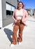 Lola Cardigan in Dusty Pink & Purple