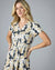 Merci Maxi Dress in Perfect Petals Black & Tan