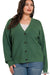 The Day Viscose Sweater Cardigan in Dark Green