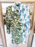 Mixed Print Wrap Dress in Green & Blue