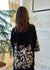 Madison Black and White Embroidered Cardigan