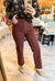 The Vintage Straight in Burgundy by Just Black