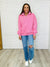 Bonbon Delight Half Zip Pullover in Pink
