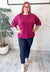Transition Sweater in Magenta