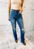 Morgan High Rise Distressed Straight Jeans