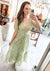 Button Down Lace Dress in Light Sage