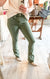 Mid Rise Ankel Bootcut Jean in Olive by Lovervet