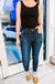 Mid Rise Raw Hem Skinny by Judy Blue