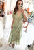 Button Down Lace Dress in Light Sage
