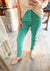 Bridgette High Rise Garment Dyed Slim Jeans in Aquamarine