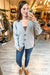 The Day Viscose Sweater Cardigan in Heather Grey