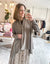 Wrap Top w/ Button Front in Light Coco