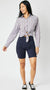 HW Garmet Dyed Tummy Control Bermuda Shorts