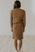 Waffle Knit Dress in Tan