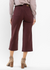 Tummy Control Wide Leg Crop Denim in Deep Red by Judy Blue