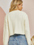 Manhatten Cable Knit Cardigan in Ivory