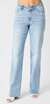 High Waist V front Straight Fit in Light Wash by Judy Blue
