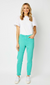 Bridgette High Rise Garment Dyed Slim Jeans in Aquamarine