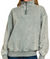 Acid Wash Fleece Half Zip in Ash Jade