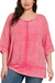 Ribbed Drop Shoulder Boat-Neck Top