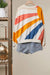 Mixed Fabric Sun Patchwork Sweatshirt