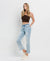 Tummy Control High Rise Straight Jeans in Light Wash by Lovervet