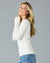 Essential Long Sleeve Tee in Blanc de Blanc White