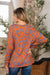 Round Neck Animal Print in Camel & Grey