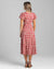 Mi Amor Daisy Midi Knit Dress in Red
