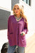 Two-Tone Charm Cardigan in Marigold and Magenta