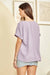 Solid Color V-neck Top in Lilac