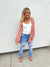 Lola Cardigan in Dusty Pink & Purple
