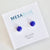 Lapis Lazuli Stud Earrings -Faceted