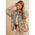 Floral Knit Denim Combo Shacket