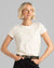 Floral Collage Ivory Blouse