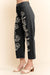 Corded Floral Embroidered Pants