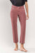 Raw Hem Crop Straight Medium/High Rise in Desert Rose
