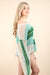 Color Block Oversized Summer Knit Sweater Top in Mint Green