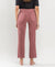 Raw Hem Crop Straight Medium/High Rise in Desert Rose