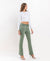 Mid Rise Ankel Bootcut Jean in Olive by Lovervet