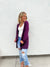 Lola Cardigan in Dusty Pink & Purple