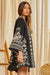 Madison Black and White Embroidered Cardigan