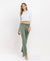 Mid Rise Ankel Bootcut Jean in Olive by Lovervet