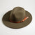 Avenue Zoe Boho Faux Wool Felt Panama Hat with leather Strap