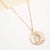 avenue Zoe Necklace Gold Metal Coin Pendant Necklace