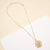 avenue Zoe Necklace Gold Metal Coin Pendant Necklace