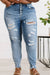 Judy Blue McKenzie Distressed Button Fly Skinny Jeans
