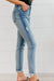 Judy Blue McKenzie Distressed Button Fly Skinny Jeans