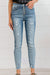 Judy Blue McKenzie Distressed Button Fly Skinny Jeans